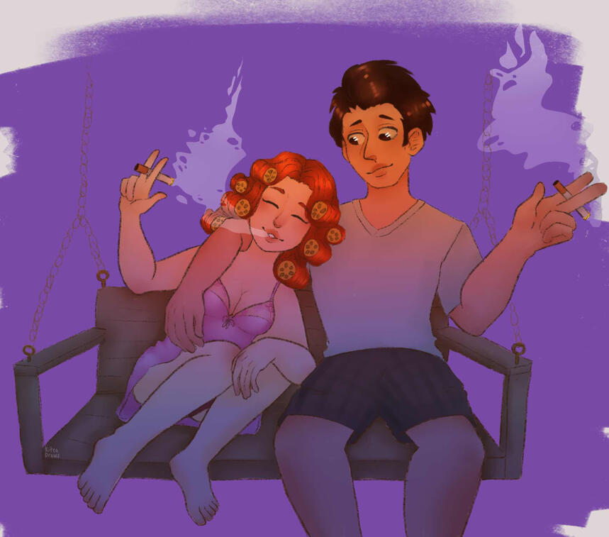 They are Married! Art By kitea_draws